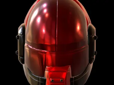 Gas mask helmet 3d model scifi Low-poly  Low-poly 3D model 325