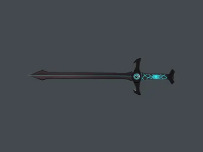 Sci-Fi Sword  Low-poly 3D model purchase