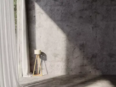 Realistic Cracked Concrete PBR Texture  Texture