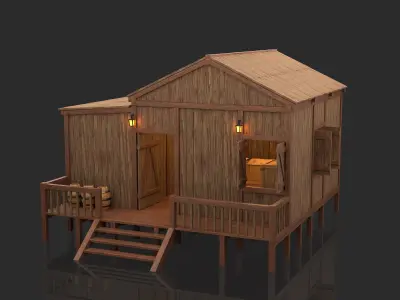 Medieval Fantasy House 06 3D model