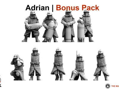 Valour Korps - Heavy Artillery Crew 3D print model