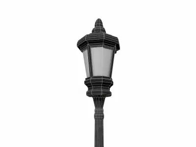 old lamp  Low-poly 3D model