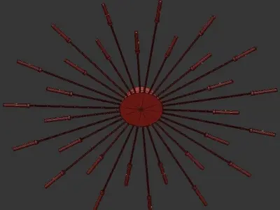 LED Chandelier 3D model