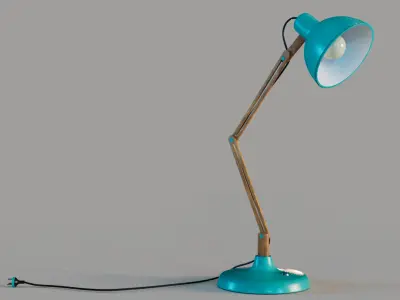 Table Lamp - MAYA rigged and Blender Low-poly 3D model