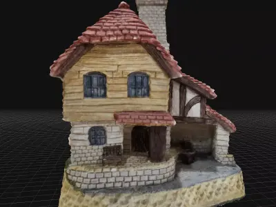 Quaint Mountain Home 3D model