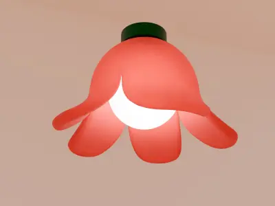 Flower Lamp set 3D model