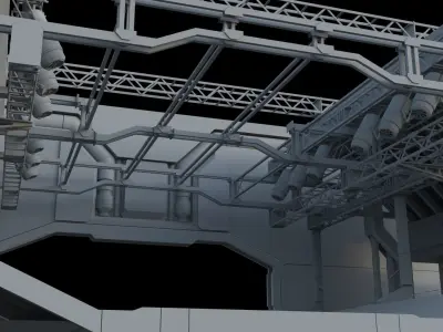 Sci-Fi Environment builder 3D model