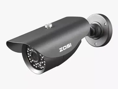 Security Camera Outdoor Low-poly 3D model