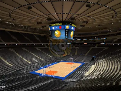  MSG Basketball Arena with Animated Audience (MAYA) 