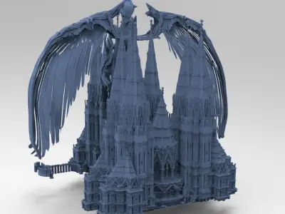 Angelic Cathedral High Rise Mass structure 5 3D model