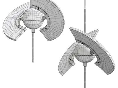 FLY chandelier  Low-poly 3D model