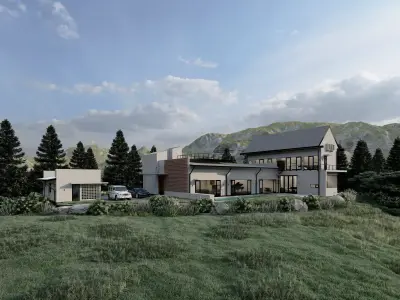 Mountain Villa Exterior 3D model