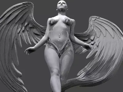 Eve Angel Model 4 Sculpture 3D model