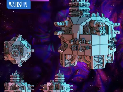 Twilight Imperium - The Nomad - print models 3D print model 3D print model