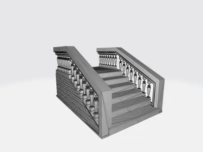 Brick Staircase 3D print model buy