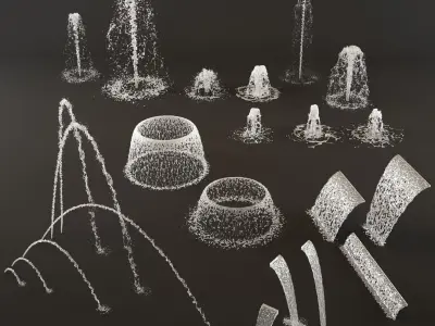  Collection fountain waterfall 
