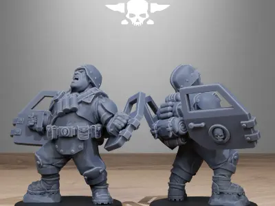 GrimGuard Jungle Fighter Mutants 3D print model
