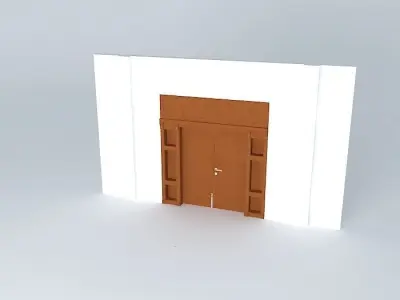 Main Door 2 panels 3D model