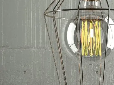 Hanging lamp 15 Loft Design 3D model