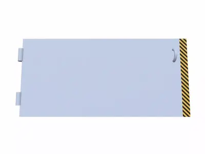 Slide Door Low-poly 3D model