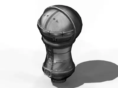 Ground-small operation ball 02 3D model