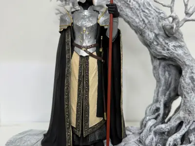 FOUNTAIN GUARD OF THE WHITE TREE GONDOR SOLDIER 3D model