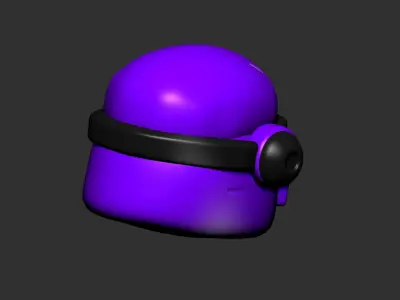 helmet high poly sculpt 3d printable ver 7 3D model 3D model