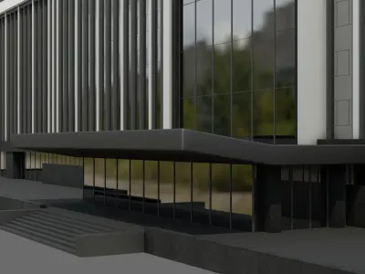 University building ID010 3D model