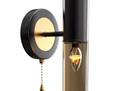 Loft style wall lamp 3D model