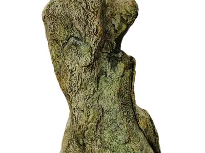 Stone Drinking Fountain 3D model