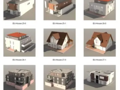 Dosch 3D - European Houses 3D model