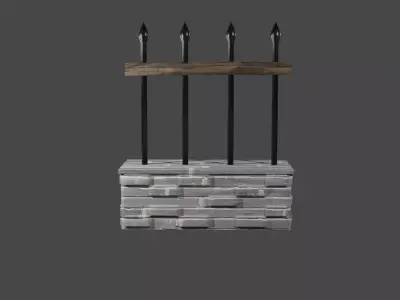 Graveyard fence wall Texture