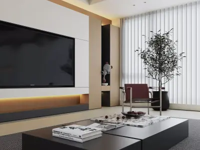 Living room 3D model 3D model get