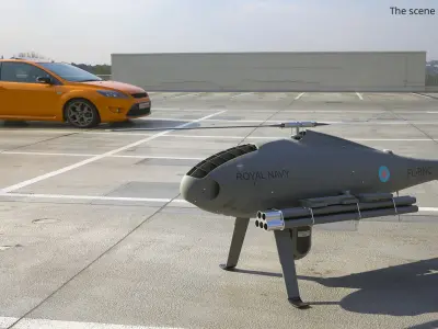  Royal Navy Camcopter S-100 with Rocket Pods Grey 