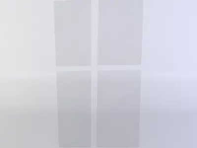 Window glass Low-poly 3D model