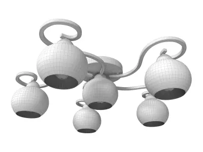 Ceiling chandelier A6058PL-6CC 3D model