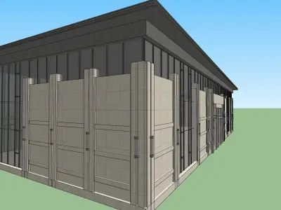 office entertainment building 3d model 3D model
