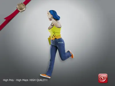 Student Female AAS 2130 008 3D model