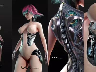 KK Project Cyborg - Fully Rigged 3D model