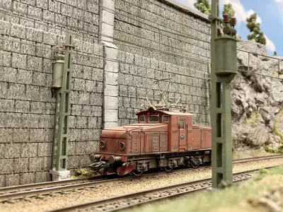 CAT-0001 Catenary set Swedish Old Rivet H0-scale 20 items 3D print model