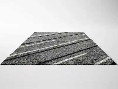 Contemporary Carpet - Rug 03 3D model