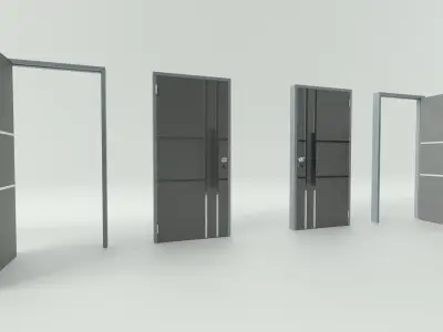 Door sets 10 3D model