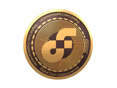 Flow Coin v3 001 Low-poly 3D model