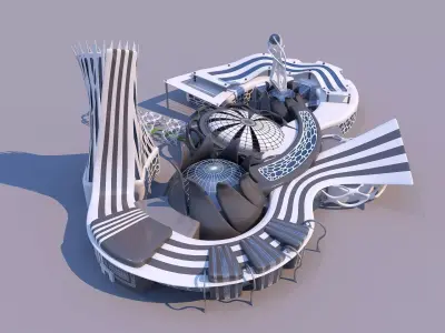 0151 - Nanotechnology Research Center Building 3D model