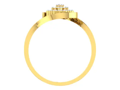 Women Ring Render 3dm STL OBJ FBX Details 3D print model 17