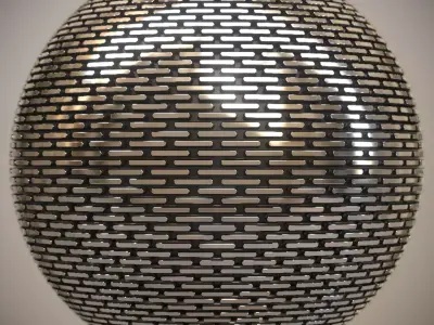 Metal Tiling Floor 3D model