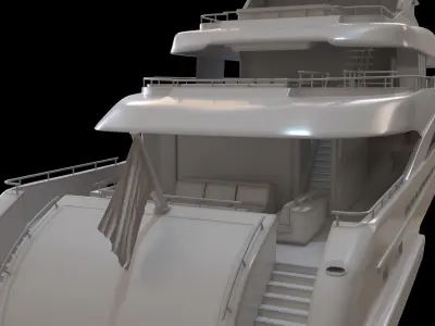 Yacht model MySky 3D model