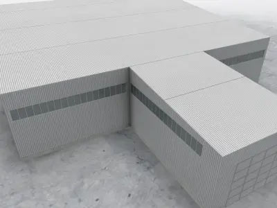 LOWS Hangar 2 Low-poly 3D model