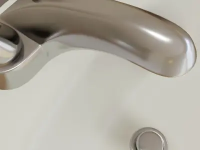 Bathroom Sink and Faucet 3D model