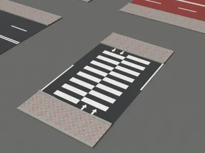 Road and Streets bundle 3D model